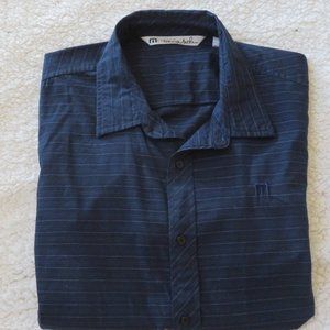 Blue/Grey Button Down Short Sleeve Shirt